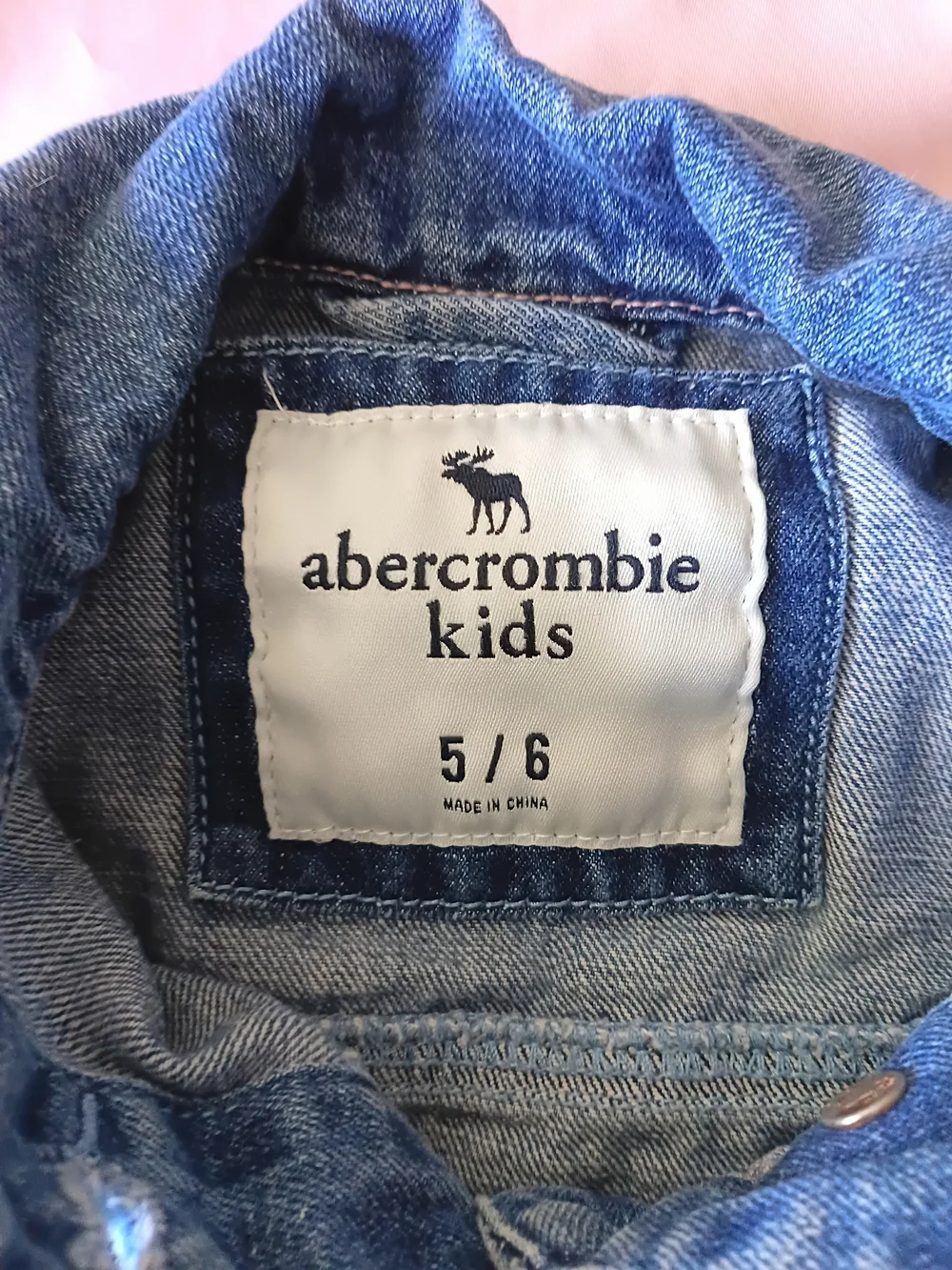 Abercrombie & Fitch Kids Girls Ombre Denim Jean Jacket Size 5/6